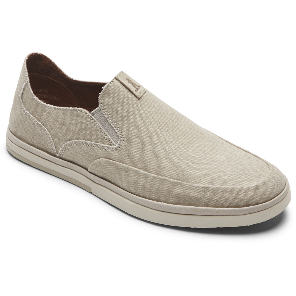 Rockport Mens Slip-On Beige - Austyn - UK 023-LRNDKB